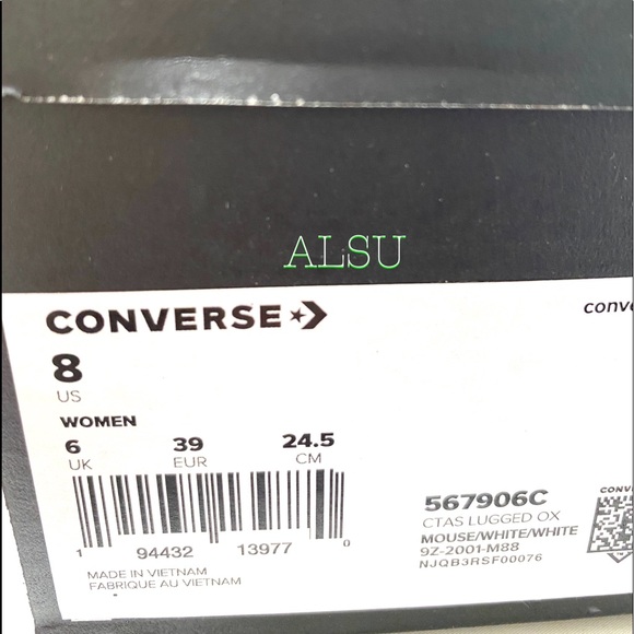 Converse Ctas Lugged Grey Wmns Platform Sneakers - Picture 9 of 9